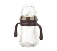 Biberon,Biberon allattati al seno - Alimentatore per bambini con capezzolo in silicone da 240 ml,Forniture per l'allattamento del bambino, biberon per allattamento al seno prova di perdite con manic