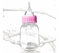 Biberon | Biberon da 120 ml con tettarella in silicone e bilancia trasparente | Mini biberon per , cuccioli, conigli, piccoli animali, strumento di alimentazione per gatti