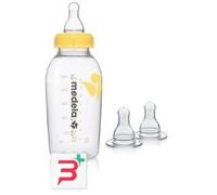 MEDELA BIBERON PER LATTE MATERNO 250 ML CON TETTARELLA IN SILICONE A FLUSSO MEDIO COMPATIBILE CON TUTTI I TIRALATTE MEDELA