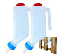 Biberon d'Allaitement d'Agneau - 2 Pcs 500ML 800ML Biberon Gradué PP Suspendu | Bouteille Élevage Chevreaux Bétail Chèvres Naines Ferme Enclos Extérieur | Accessoire Soins Animaux Robuste Pratique