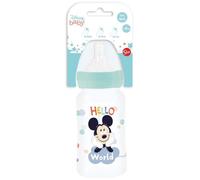 Biberon - Disney Baby - Mickey - 240 ml - Senza BPA - Tettarella in silicone a 3 posizioni