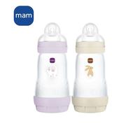 Biberon MAM Easy Start Anticolica 260ml 2pz Lilac Sand Silicone Flow 2