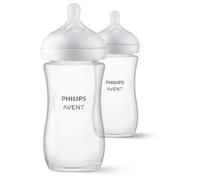 Set di 2 Biberon naturali 3.0 Philips Avent Scy933/02 - 240 ml - in vetro