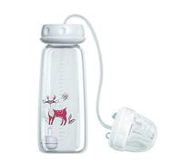 Biberon Neonato - 240ml-124g Silicone Apprendimento Antiscivolo | Borraccia Cannuccia Esterno | Bottiglia Latte Ermetica Cameretta, Tettarella Collo Largo Allattamento Viaggio, Tubo Flessibile