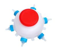 Biberon per agnelli - Secchio per l'alimentazione con latte per agnelli da 2,5 litri, secchio con tettarella di grande capacità, biberon per l'alimentazione con 6 tettarelle | Biberons riutilizzabili