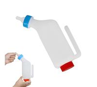 Biberon per agnello, mangiatoia per latte capovolta, design ergonomico da 800 ml, tettarella morbida inclusa, bottiglia per latte per piccoli animali per capre, vitelli e uso agricolo