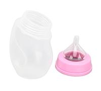 Biberon per animali domestici, professionale, portatile, con tettarella morbida, 180 ml, per cuccioli di cane (rosa)