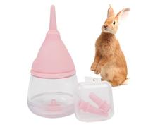 Biberon per Cuccioli per l'allattamento, Biberon per Gattino Design di goccioline d'acqua Cartone animato 35ml Mangiatoia per Latte per Cuccioli con Design Anti-soffocamento, Soydan