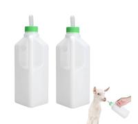 Biberon per gattini, 2 pezzi 850ml Cura degli animali Fattoria Biberon Biberon Vitello Biberon per latte con capezzolo Portabiberon per pecora e agnello Bianco