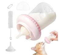 Biberon per gattini | Mangiatoia anti-soffocamento per cuccioli | Capezzolo in silicone, design ergonomico, staccabile, per tutte le razze di gattini, conigli, scoiattoli