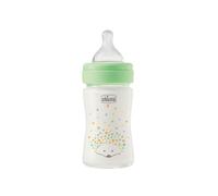 Chicco Perfect Easy Biberon Anti-Colica in Vetro 150 ml Colore Verde 1 Pezzo