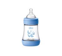 Biberon Perfect5 azzurro 150ml in silicone 1 foro - Chicco