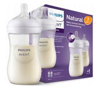 Philips Avent Biberon Natural SCY903/02 con ciuccio reattivo 260 ml 2 pz