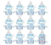 Biberon Portaconfetti,Baby Shower Bottiglie di Caramelle,Biberon Portaconfetti Blu per Baby Shower,Blu Mini Bottiglia di Caramelle Plastica,Mini Scatola di Caramelle Forma di biberon,Battesimo neonato