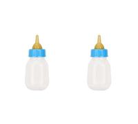 Biberon Portatile da 2 Pezzi da 120 Ml per Animali Domestici, Biberon in Silicone Trasparente con Capezzolo per Gattini Appena Nati Cuccioli S Sll Anils