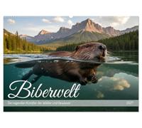 Biberwelt (Wandkalender 2027 DIN A2 quer), CALVENDO Monatskalender: Ein stiller Kalender über das Leben am Wasser - geprägt von Ruhe, Nähe und der leisen Kraft der Biber.