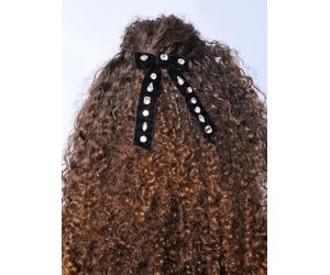 Bibi Bijoux Bibi Bijoux Glitzy Hair Bow one Nero