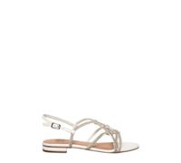 Bibi Lou - Sandalo flat con strass - -Shoes -Donna -Bianco -38 EU
