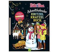 Bibi & Tina Adventskalender Kritzel-Kratzel Buch: Kratzmotive mit tollen Farbeffekten für Kinder ab 5 Jahren. Mit Bambus-Stick