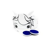 Bibi&Tina Cuffie con fascia per dormire maschera per bambini con Sabrina l'eroe dei cartoni animati - Morbido pile senza pressione sulle orecchie, Limitazione del volume, Ideale per i viaggi (Bianco)