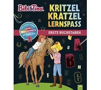 Bibi & Tina Kritzel-Kratzel-Lernspaß: Erste Buchstaben: Für Kinder ab 5 Jahren | Spielerische Schulvorbereitung. Lernübungen, Rätsel und Aufgaben mit den Freunden vom Martinshof