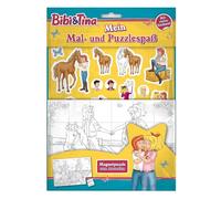 Bibi & Tina: Mein Mal- und Puzzlespaß: Magnetpuzzle zum Ausmalen, Sticker und Ausmalseiten
