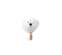 Bibib & co Portacappotto peluche testa orso bianco pile