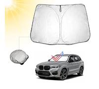 BIBIBO BMW X3 G01 Copertura parabrezza compatibile con BMW X3 G01 2018-2024, iX3 2020-2024, protezione solare per parabrezza auto pieghevole, protezione dal calore auto contro i raggi UV
