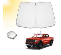 BIBIBO Parasole per parabrezza auto con Ford Ranger T9 2023-2025, protezione solare per auto, qualità certificata, pieghevole, con protezione UV
