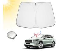 BIBIBO S*koda Enyaq parasole per parabrezza auto con S*koda Enyaq iV 2021-2025, protezione solare per auto, qualità certificata, pieghevole, con protezione UV