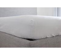 BIBIHOME - Piazza Pitti Firenze Lenzuolo Sotto Lara con Angoli 100% Cotone | Elastico Perimetrale | Tinta Unita Mix & Match | OEKO-TEX (BIANCO, 1 piazza e mezzo francese:140X200/30)