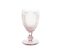 BIBIHOME Set 6 Calici Rosa Cristallo 325 ml | Bicchieri Vino Eleganti e Resistenti | Design Raffinato per Tavola, Brindisi, Cocktail e Feste | Stile Moderno Classico Chic | Item International