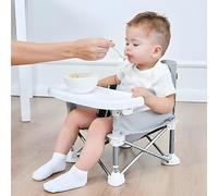BibiSeat - Seggiolino pieghevole per bambini, portatile e stabile, antiscivolo, facile da pulire, ideale per la casa e in viaggio