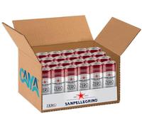 Bibita Gassata Analcolica Cocktail Gusto Ginger Zero Zuccheri Aggiunti per san pellegrino 330ml [BOX con 24 Lattine]