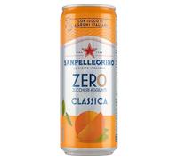 BIBITE SANPELLEGRINO, Aranciata Zero Zuccheri, Bevanda Gassata Analcolica, Lattina da 330 ml