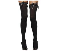 BIBITI Calze sopra il ginocchio da donna, calze al ginocchio con fiocco, costume sexy per carnevale da donna, calze sopra il ginocchio, calze lunghe Thigh High Socks, per Carnevale Cappuccetto Rosso