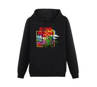 bibizan Return of The Living Dead Part 2 Horror Movie Hoody Unisex Long Sleeve Hooded with Pocket Black L