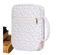 Bible Case - 11.4 Inch Cotton Protective Carrying Case | Reusable large Capacity Organizer with Handle, Study Supplies Cases for Grandma Adults, Lovers Family Friends and Mom