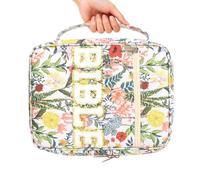 Bible Case Cute Flower Zipper Pouch, Handle Elegant Aesthetic