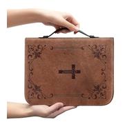 Bible Case Vintage Retro - PU Leather Book Organizer Bag | Portable Handhel