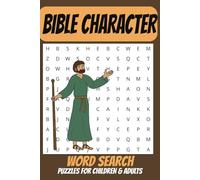 Bible Character Word Search Puzzle Book: Word Searches with Easy to Read Print about Bible Characters, Bible Stories, Bible and More | 6x9 inches, 110 ... | 50+ Puzzles .. Gift for Vacations, Holiday