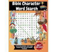Bible Character Word Search Puzzle & Solutions