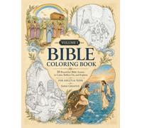 Bible Coloring Book: 30 Beautiful Bible Scenes to Color, Reflect On, and Explore for Adults & Teens