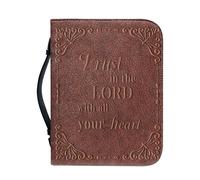 Bible Cover - Custodia per bibbia personalizzata in pelle, borsa da trasporto per libri, borsa portatile con manico superiore, custodia protettiva manuale personalizzata per la maggior parte dei libri