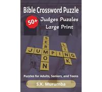 Bible Crossword Puzzle 50+ Judges Puzzles Large Print: Crossword Puzzles with Easy to Read Print Based on the Book of Judges| 6x9 inches, 120 pages| 50+ Puzzles, Gifts for Family & Friends