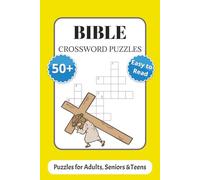 Bible Crossword Puzzles: Crossword Puzzles with Easy to Read, Print about Bible, Jesus and More | 6×9 inches, 120 pages | 50+ Puzzles... Gift for Vacation, Holidays and Relaxation