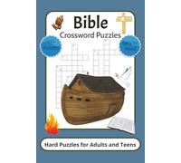 Bible Crossword Puzzles: Easy to Read Print about Biblical Characters, Christian Principles, Faith Building and More | 6x9 Inches | 114 Pages | 55+ ... and Teens | Improve Calming Mental Focus