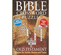 Bible Crossword Puzzles: Old Testament: Crossword Puzzles with Easy to Read Print about the Bible, Old Testament, Prophets and more | 6*9 inches, 140 ... Gift for Vacation, Holidays and relaxation