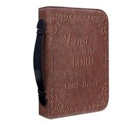BIBLE - Custodia per il trasporto - Materiale PU resistente - Impugnatura morbida | Custodia leggera - Organizzatore per servizi di chiesa, riunioni di piccoli gruppi, viaggi di studio biblico per