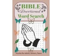 Bible Devotional Word Search Puzzle Book: Word Searches with Easy to Read print about Devotional Reflections, Faith-Based Inspiration, Meditation and ... Gift for Vacations, Holidays and Free times